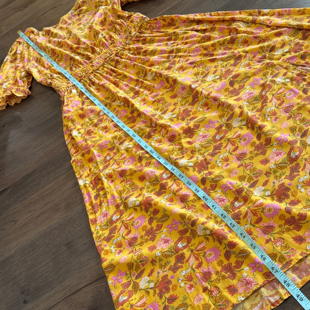 Loft Women's Small Yellow Short Sleeve Dress - Picture 7 of 12